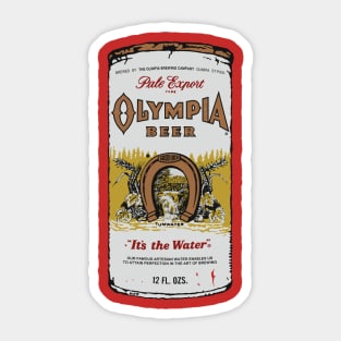 olympia beer as worn by kurt cobain Sticker